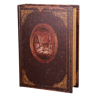 仿真书创意书形盒子家居书架装饰复古假书收纳盒欧式摄影古书摆件