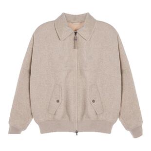 BC BRUNELLO CUCINELLI 女士舒适羊毛羊绒休闲夹克外套银泰301574