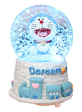 九尾狐仙水晶球音乐盒儿童节雪花八音盒生日礼物闺蜜毕业纪念礼品