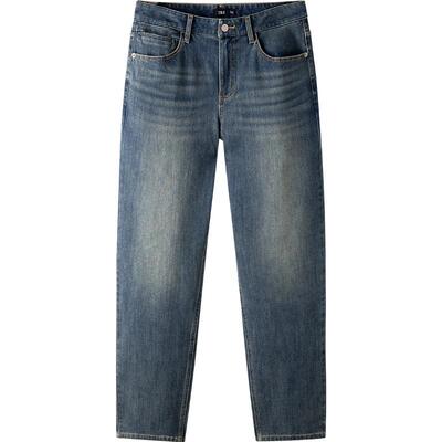 森马合体直筒森柔舒弹牛仔裤男装