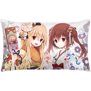 卡通动漫干物妹小埋枕套单人单个48cmx74cm磨毛男女家用枕头套子