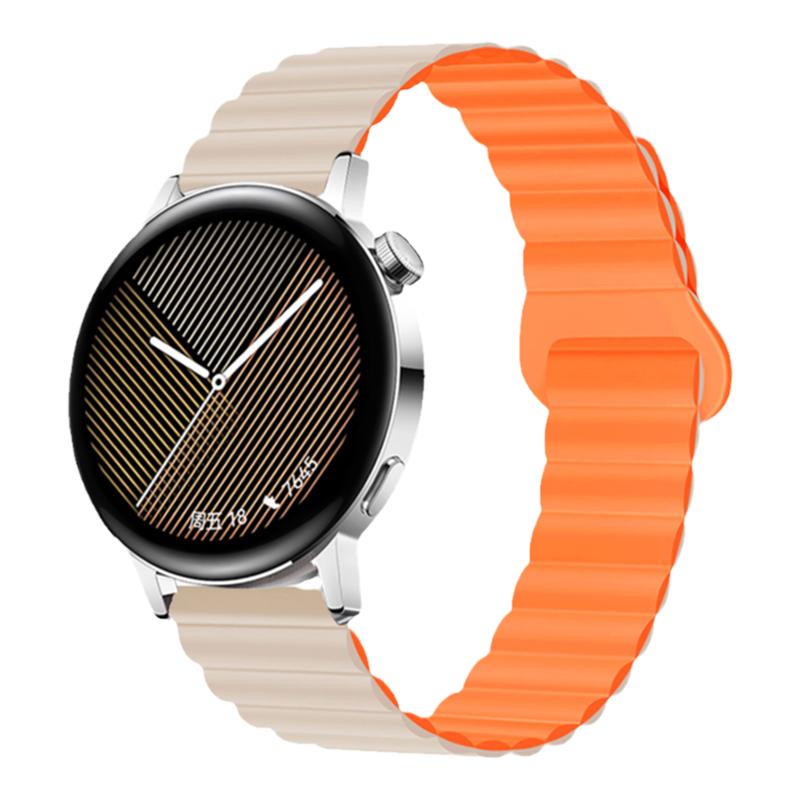 适用华为watch5手表带watchgt5新款5pro磁吸gt4硅胶GT3腕表带2pro女款watch3/4pro智能运动荣耀magic男2e夏季