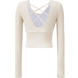 瑜伽服上衣女绝美高级感健身衣运动普拉提训练套装长袖2026新款冬