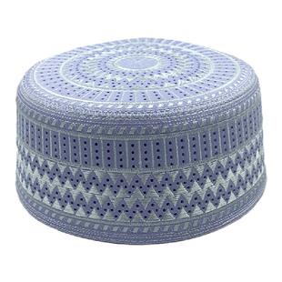 礼拜帽回男士新款民族风帽子男夏季回族回民网眼网孔回族回回帽子