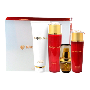 红金4件套盒 真珠肌Extra珍珠洗面奶水乳精华紧致madamahada日本