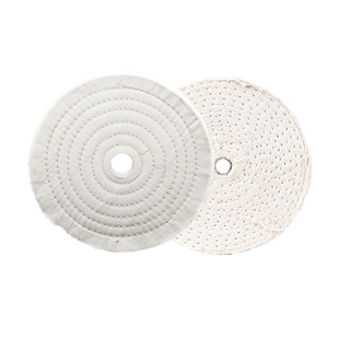 胶压白布轮抛光纯棉布轮镜面抛光布轮车线布轮玻璃首饰抛光棉布轮