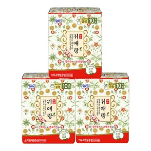 贵艾朗韩国进口LG贵爱娘棉柔亲肤防侧漏草本日用卫生巾250mm30片