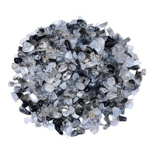 天然水晶黑发晶原石矿物晶体电气石扩香石香薰石鱼缸造景石摆件