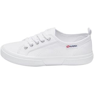SUPERGA帆布鞋女通勤百搭小白鞋时尚轻便板鞋透气轻质休闲鞋厚底