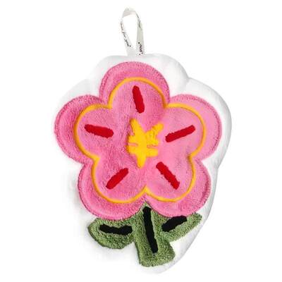 有钱花挂式吸水速干珊瑚绒擦手巾