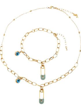 项链耳饰饰品套装女饰品项链女