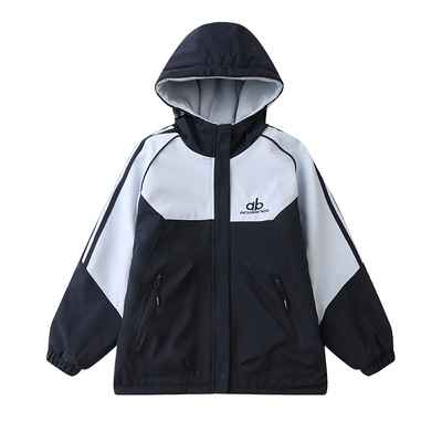 女童洋气加绒加厚外套冲锋衣冬装