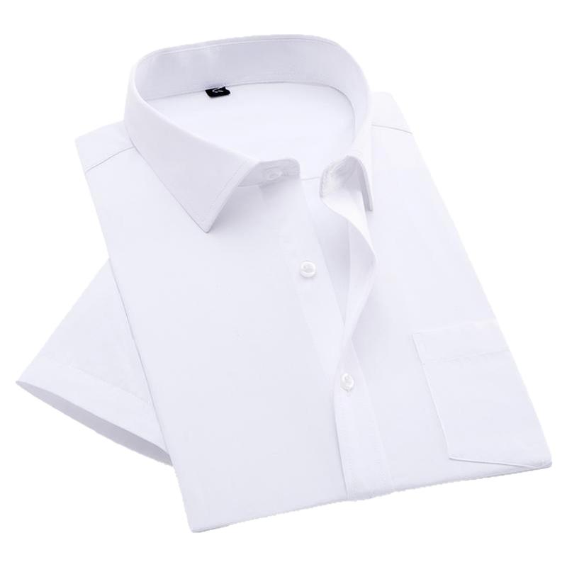 衬衫定制工作服长短袖白衬衣工装男女正装免烫工作服定制刺绣logo