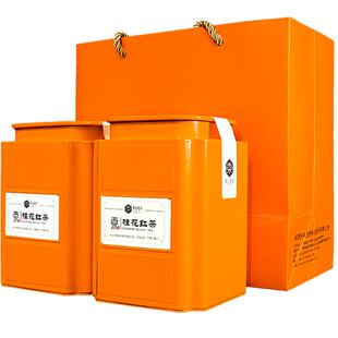 【桂花红茶】东裕茗茶桂花雨前金芽特级红茶浓香80g罐装小袋茶叶