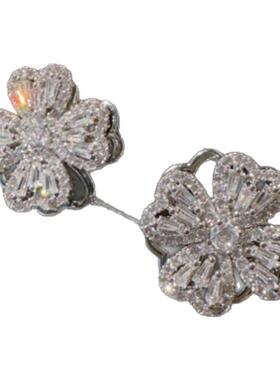 美在心尖儿上富贵花宝石项链 璨若星河 镀18K金 花朵锆石转转手链