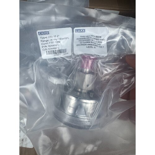 可维修威卡压力表型号230.15.2背接FSFCBM接口量程30inHg160psi原
