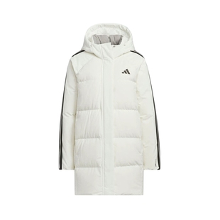adidas阿迪达斯冬季新款女子中长款羽绒服休闲保暖夹克外套KC2485