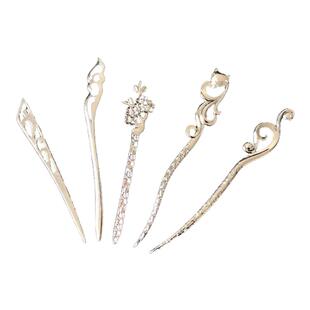 汉服金色发簪古典古装及笄礼日常百搭盘发明制头配饰女棍点缀单簪