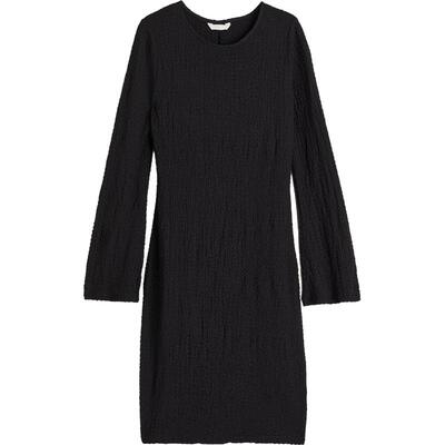 HM女装连衣裙春季时尚气质纹理感舒适柔软连衣裙1202089