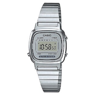 【经典复古】卡西欧LA670/LA680/A168WA方块电子 小金表 银表钢带