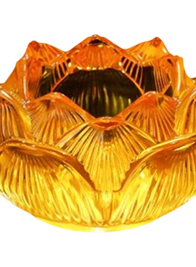 琉璃莲花供水杯佛前供佛水杯供奉观音净水杯室内七供财神贡酒杯