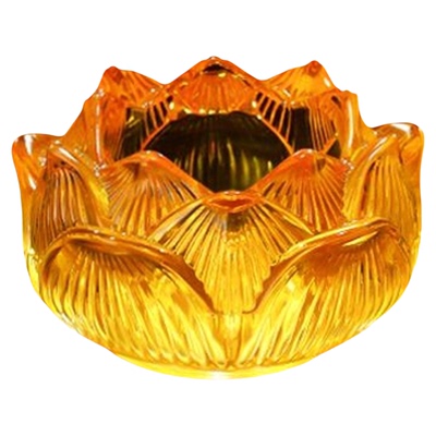 琉璃莲花供水杯佛前供佛水杯供奉观音净水杯室内七供财神贡酒杯