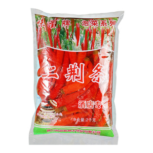 味星二荆条美人椒2kg*6袋 整箱袋装四川老坛泡菜酸辣椒红海椒商用