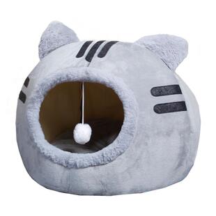 猫窝冬季保暖全封闭安全感加厚冬天小型犬泰迪狗窝钻洞睡垫猫房子