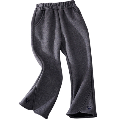 女童裤子洋气喇叭裤加绒加厚长裤