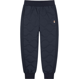 暇步士童装儿童羽绒裤25冬新品男童加厚保暖裤子女童户外运动长裤