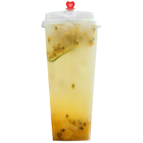 一次性奶茶杯子带盖塑料定制奶茶杯注塑杯商用90口径700ml塑料杯