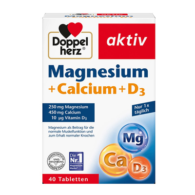 德国双心钙镁D3片40粒