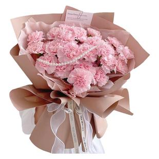 三八节康乃馨百合花束鲜花速递同城北京广州深圳生日配送长辈妈妈