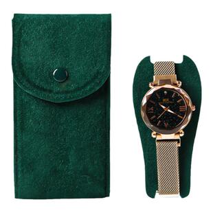 手表收纳袋便携随身腕表收纳包表袋绒布袋旅行保护袋袋子装的表盒