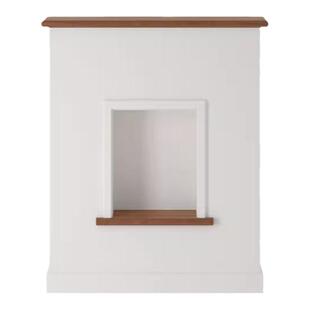 谷及 简约原木玄关柜壁炉柜收纳置物客厅摆设柜卧室艺术ins风壁炉