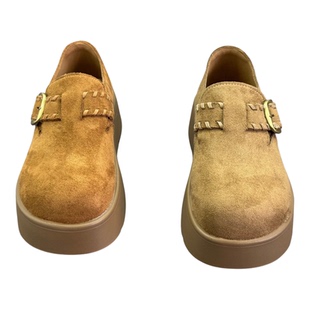 厚底增高全包勃肯鞋女2026新款秋季小个子一脚蹬乐福鞋博肯单鞋子