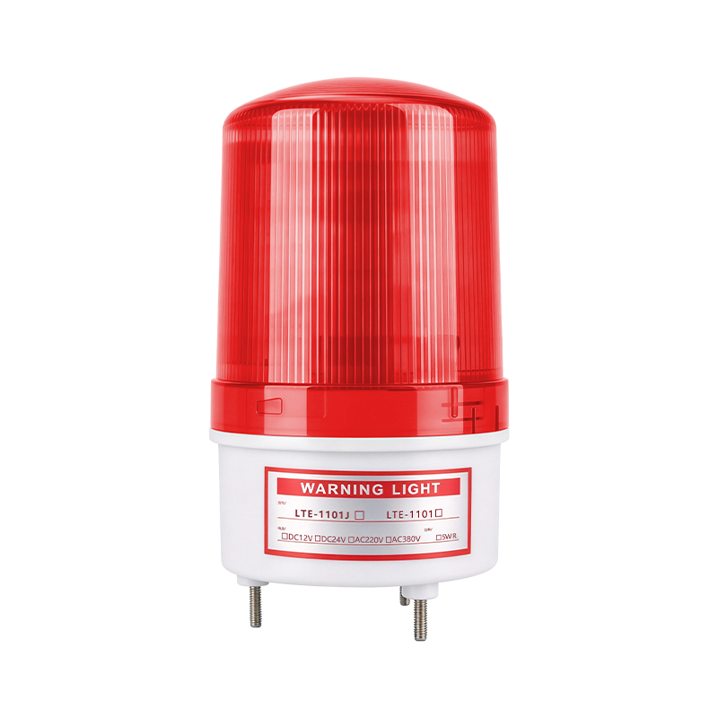 LTE-1101J旋转警报灯12V24V220V380V警示报警闪烁灯LED声光报警器