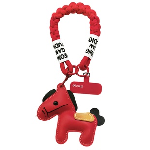 马年新款手机挂绳手腕红色小马包挂件编织绳结实耐用短女士户外旅游出行防丢摔手提电话套壳拇指环小吊绳通用