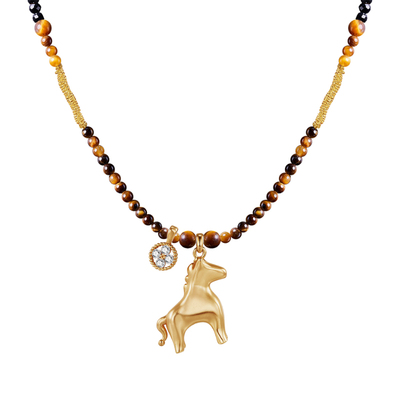 森吾《喜跃》童趣金马项链