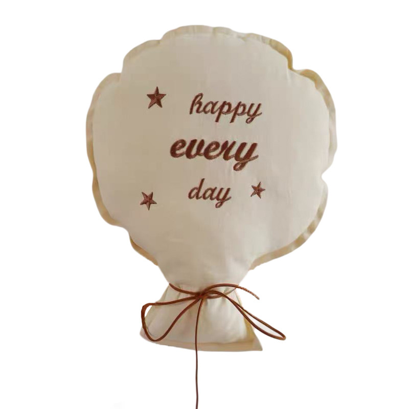 森系新生婴儿满月宝宝在家拍照生日气球仪式感道具背景布玩具挂布