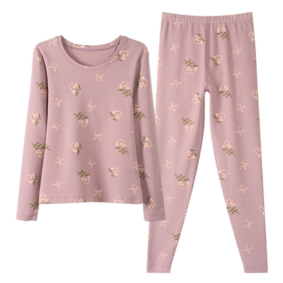 纯棉厚款女保暖内衣套装2025新款