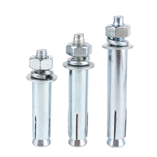 304/201不锈钢外膨胀螺丝螺栓镀锌加长拉爆管M6M8M10M12M14M16M20