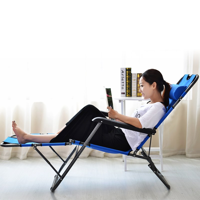 5V阳台户外休闲躺椅孕妇靠椅折叠睡椅午休沙滩椅家用便懒人椅子