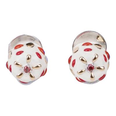 LAZYSURI 萌星八宝饭耳钉手绘珐琅可爱少女风耳饰精致设计感礼物