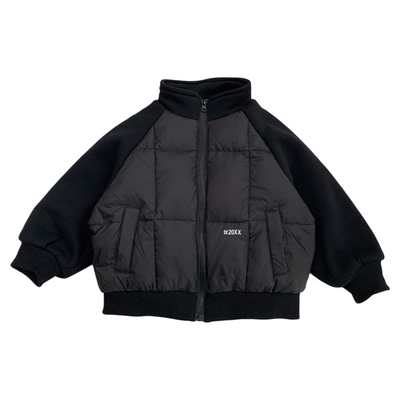 中小童冬季白鸭绒羽绒服立领外套