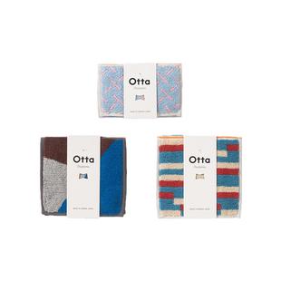 霜山今治日本进口毛线圈手帕可折叠全棉手绢便携随身擦汗纯棉方巾