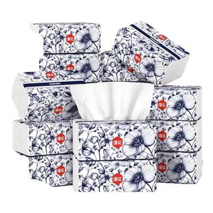 漫花30大包纸巾抽纸整箱批家用实惠装卫生纸餐巾纸加大尺寸面巾纸