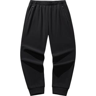 安踏运动长裤男冬季加绒保暖卫裤跑步训练针织直筒裤子152547307N