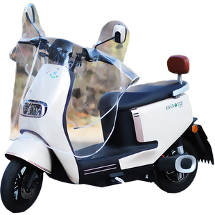 电动车电瓶车车头前挡龙头把手挡雨罩挡风被遮雨罩可折叠透明防水