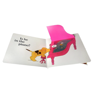 小玻在哪里 英文原版 Where is Spot 纸板翻翻书 Eric Hill 亲子互动 送音频 搭亲爱的动物园 弘书阁英语文库十大启蒙绘本之一